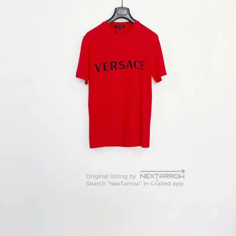 Versace Versace Red Cotton Short Sleeve T-Shirt . Size US XS / EU 42 / 0 - 1 Thumbnail