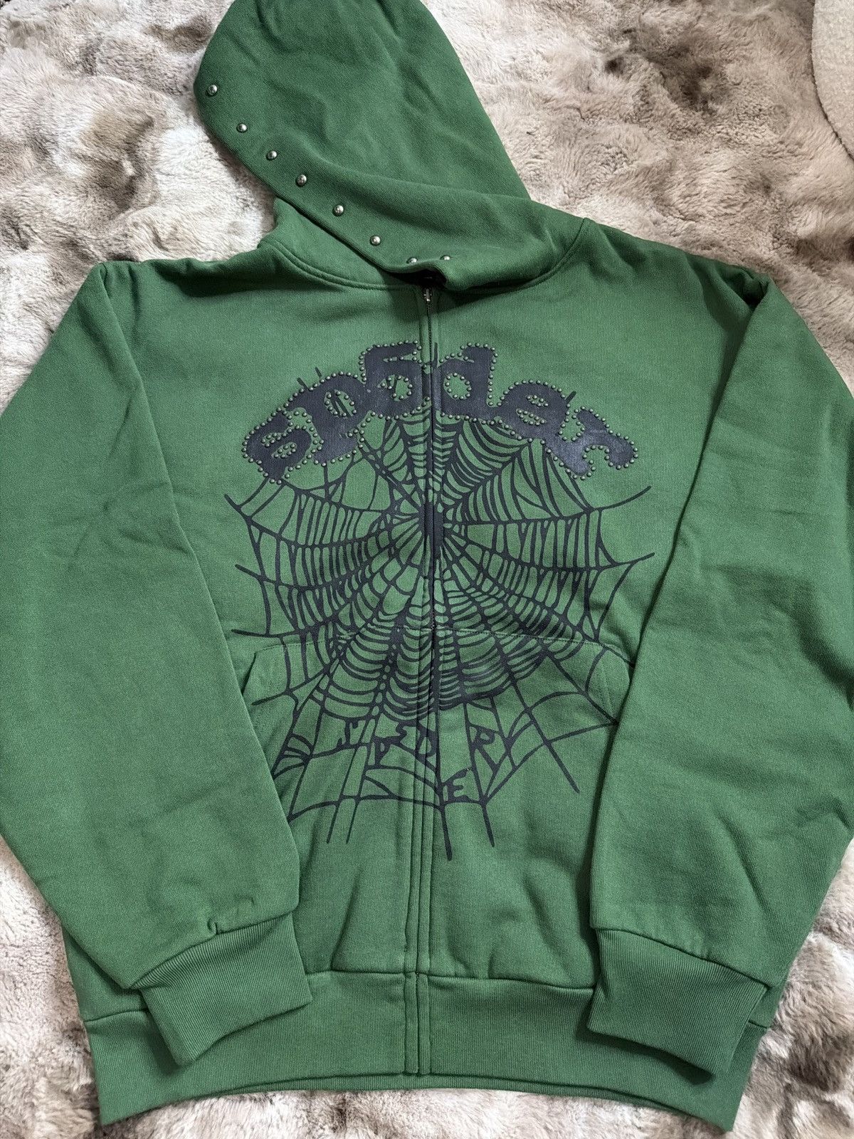 Sp5der Sp5der Studded Zip Up Size US L / EU 52-54 / 3 - 1 Thumbnail