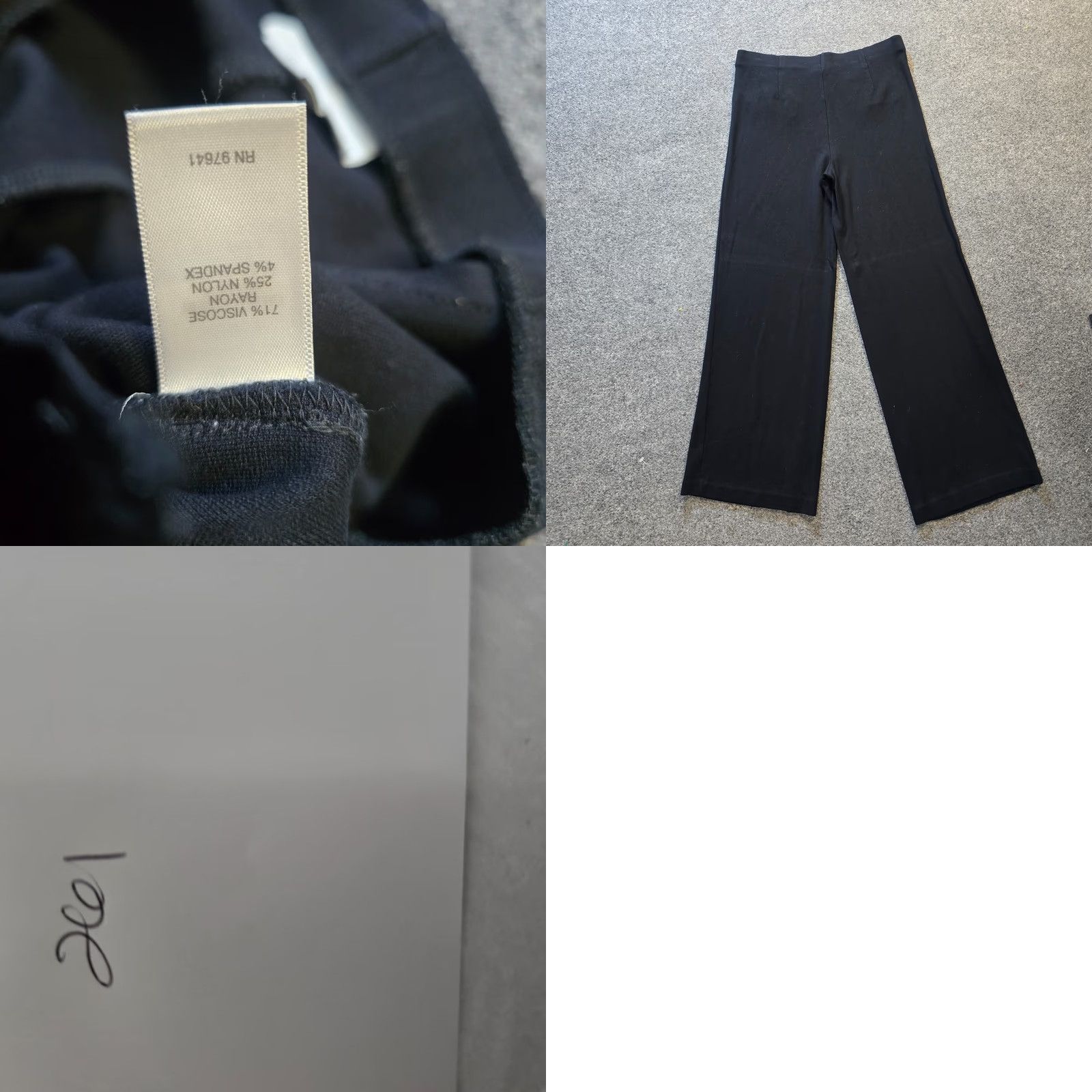 J. Jill J. Jill Pants Womens Small Black Wide Leg Ponte Stretch Capsule Minimal Casual Shirt Size 28" / US 6 / IT 42 - 8 Thumbnail