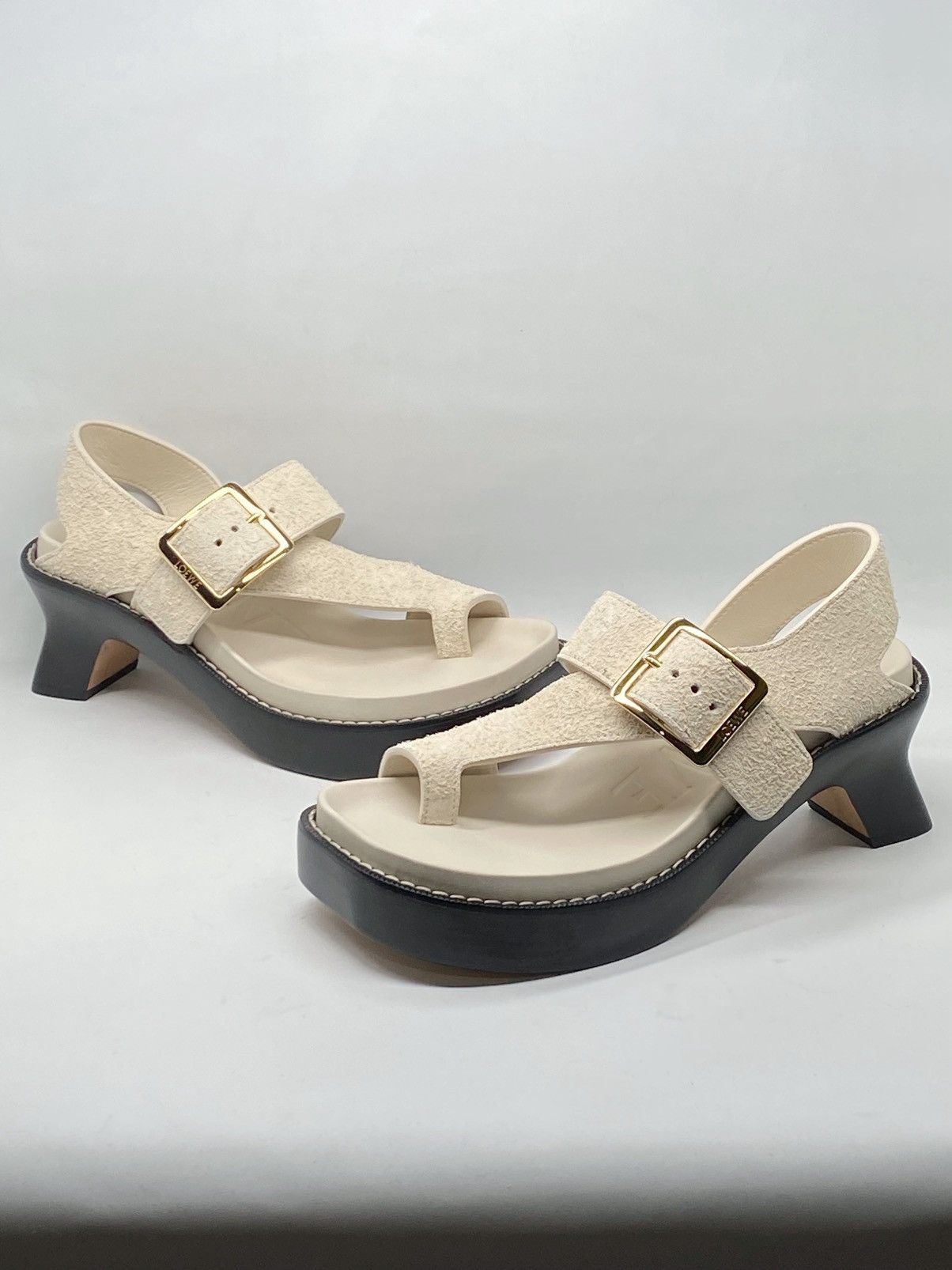 Loewe Loewe Ease heel suede sandal size 37 Size US 7 / IT 37 - 5 Thumbnail
