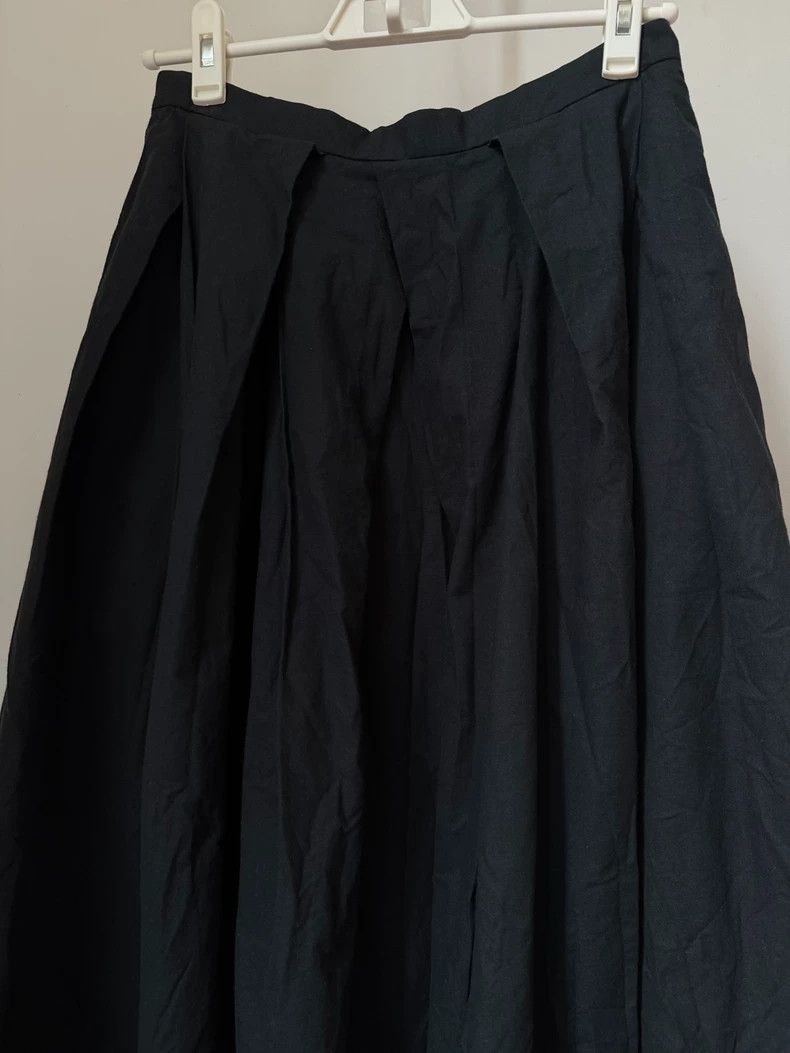 Comme des Garcons Comme des Garcons size S Black pleated floral skirt Size 23" - 4 Thumbnail