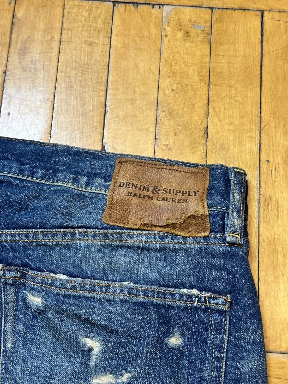 Denim & Supply Ralph Lauren 🔥 FW14 Denim Supply Ralph Lauren Distressed Denim Jeans Pant Size US 33 - 11 Thumbnail