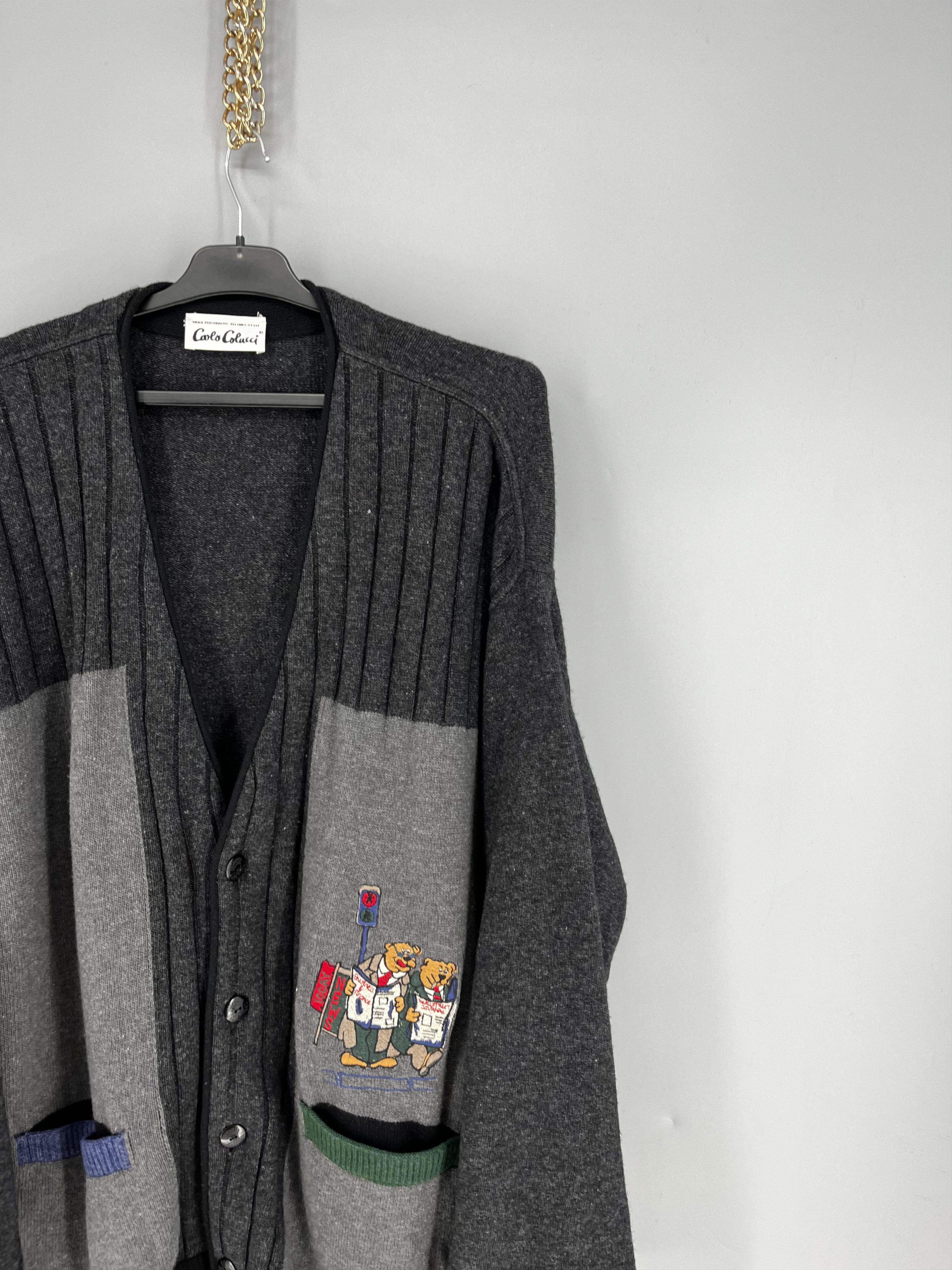 Carlo Colucci Vintage Carlo Colucci Cardigan XLarge / XXL Size US XL / EU 56 / 4 - 5 Thumbnail