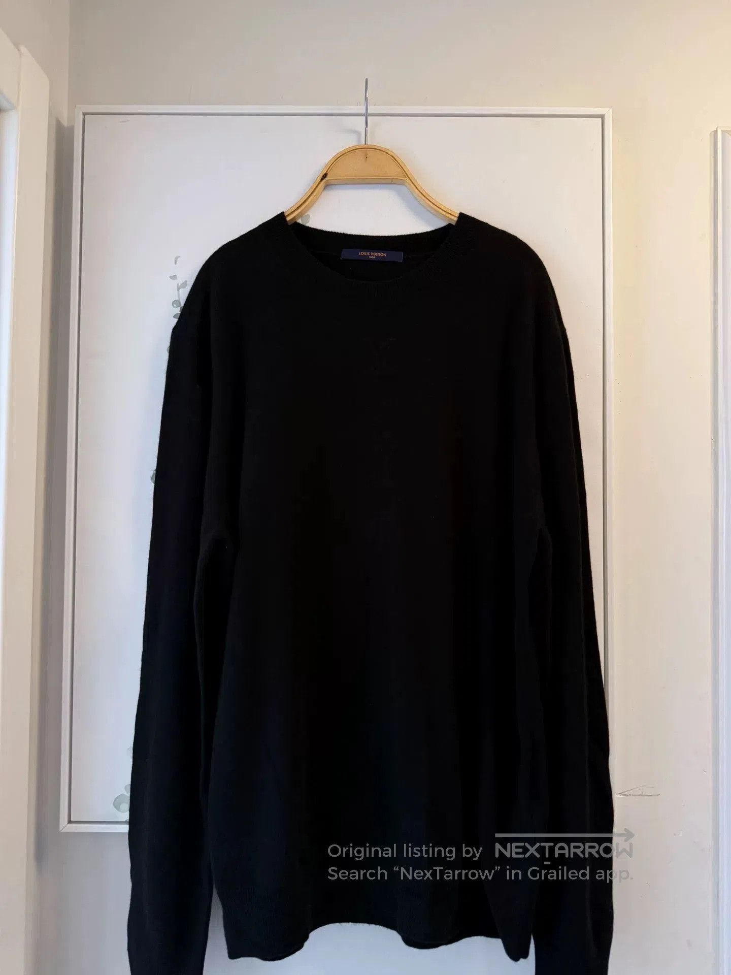 Louis Vuitton Louis Vuitton Black Cashmere Knit Sweater. Size US XL / EU 56 / 4 - 1 Thumbnail