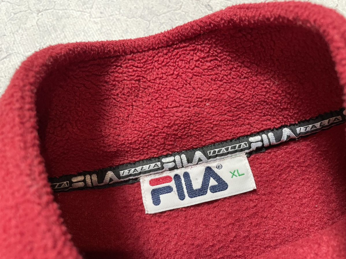 Fila × Vintage Vintage Fleece Sweatshirt Jacket 1/4 Zip Fila Big Logo Y2K Size US M / EU 48-50 / 2 - 7 Thumbnail