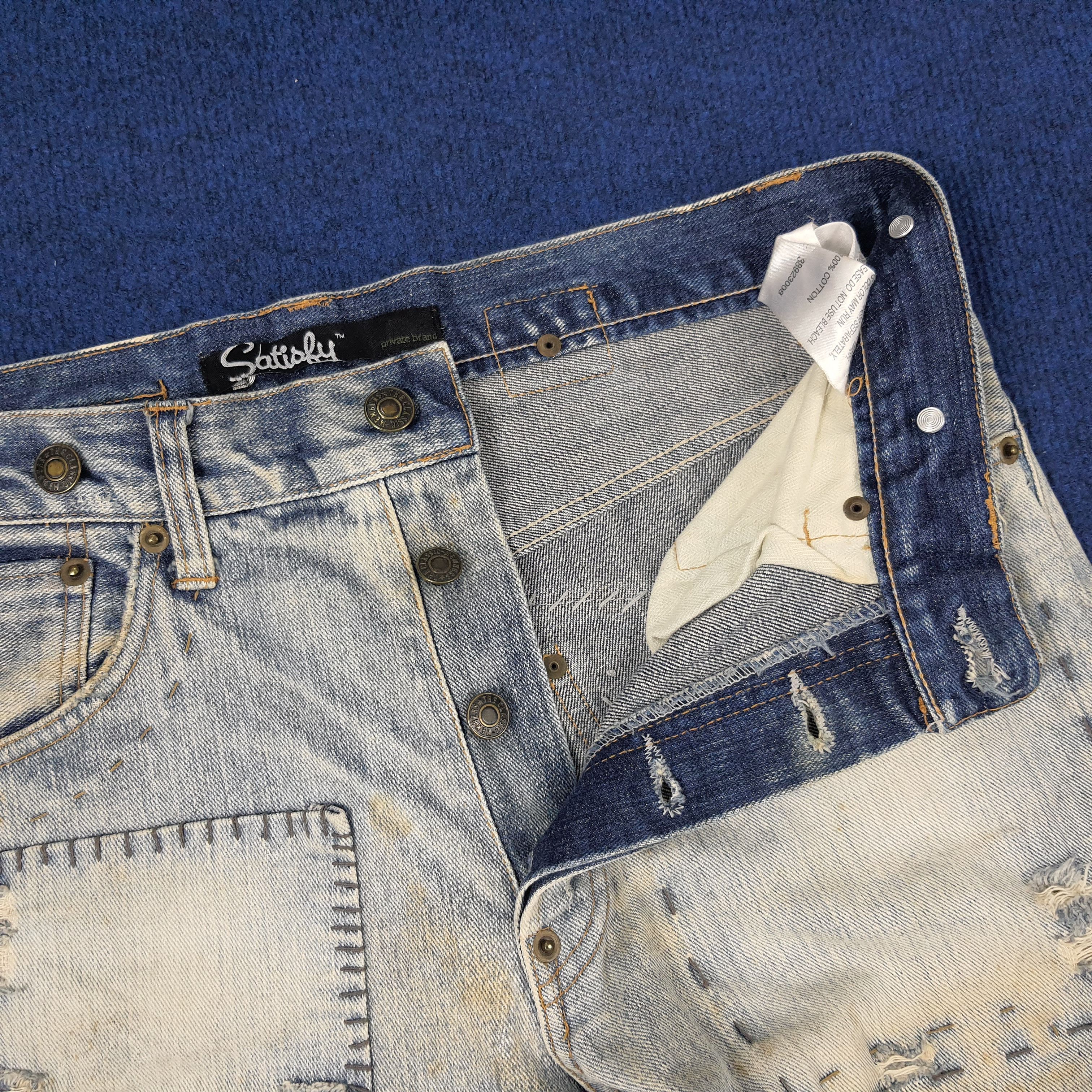 Designer × Satisfy × Vintage Vintage Satisfy Denim Rework Fashion Style Jeans Size US 30 / EU 46 - 6 Thumbnail
