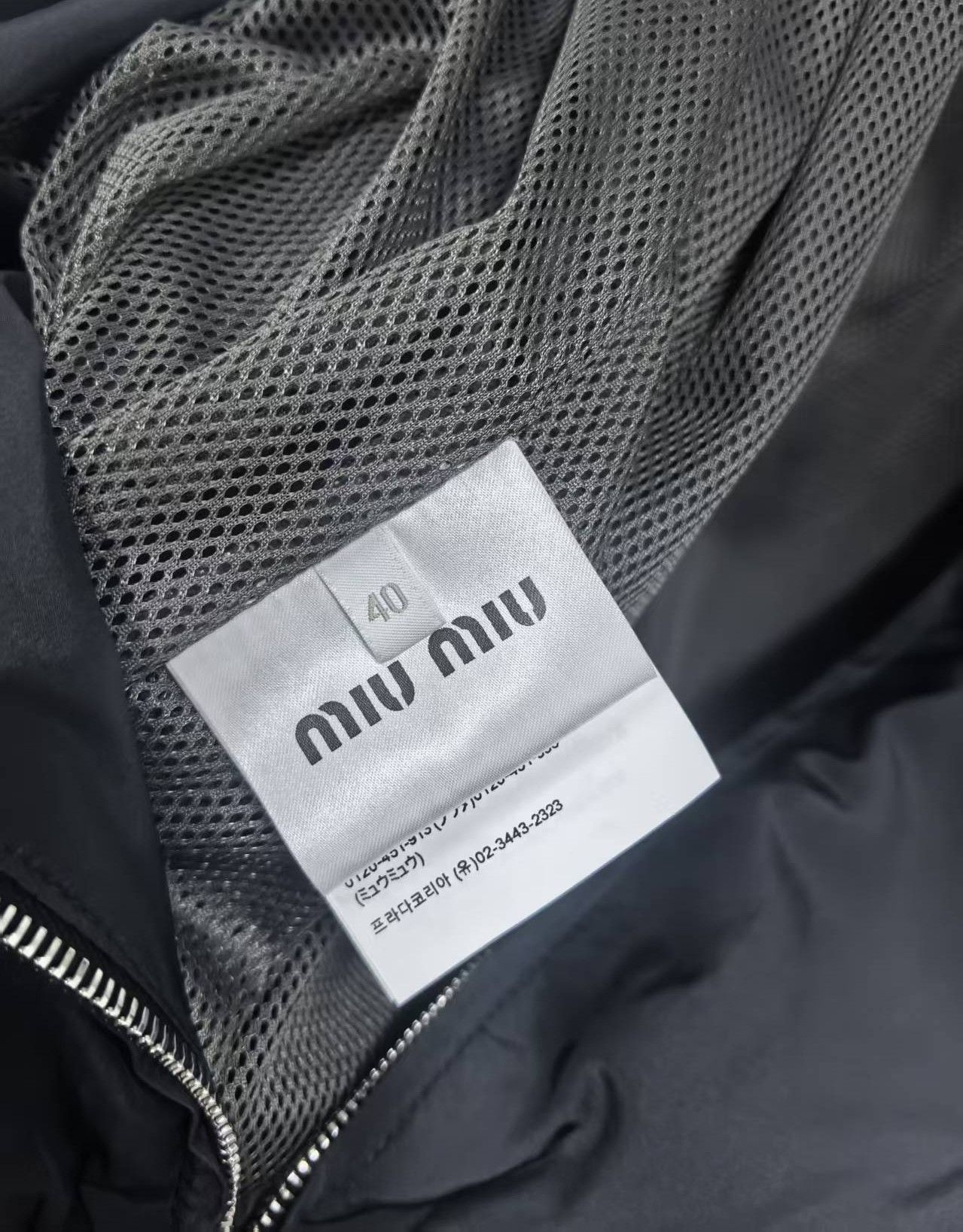 Miu Miu Miu Miu jacket technical silk in blue windbreaker Size US L / EU 52-54 / 3 - 6 Thumbnail