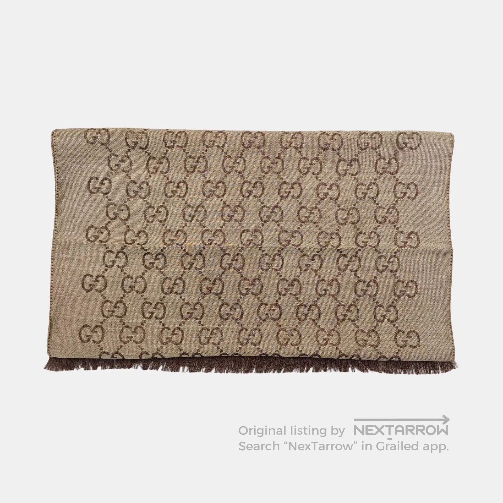 Gucci Gucci Double G Wool Scarf. Size ONE SIZE - 3 Thumbnail