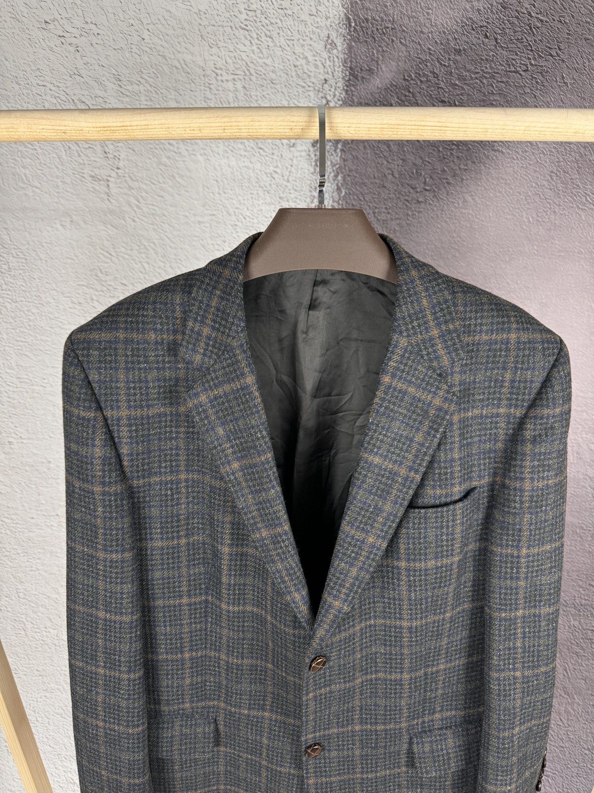 Other Frank Radloff vintage checkered tweed 2 button blazer Size 42R - 4 Thumbnail