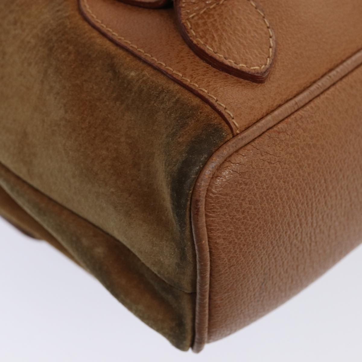 Gucci GUCCI Bamboo Shoulder Bag Suede Brown Gold 003 2058 003 2058 Size ONE SIZE - 15 Thumbnail