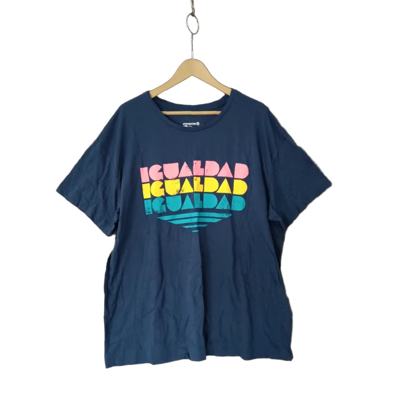 Vintage #takepride IgualDaD Equality T-Shirt XXL Adult Blue Unisex Men's Womens Size US XXL / EU 58 / 5 - 1 Thumbnail