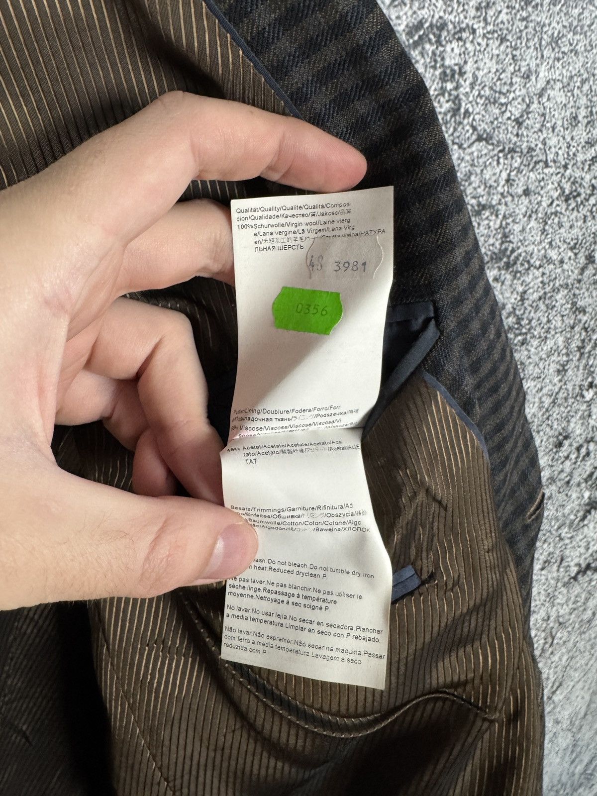 Hugo Boss Men’s BOSS Hugo Boss Luxury Wool Blazer Jacket Size 38R Size 38R - 9 Thumbnail