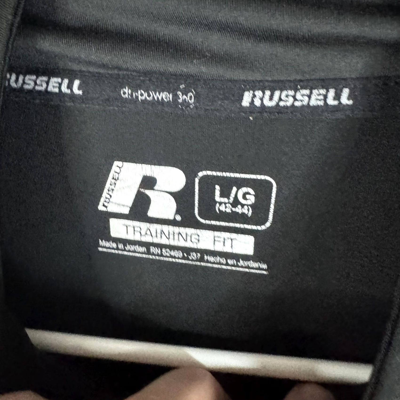 Russell Athletic Russell Athletic Track Jacket Mens L Black Full Zip Dri-Power 360 Reflective Size US L / EU 52-54 / 3 - 7 Thumbnail