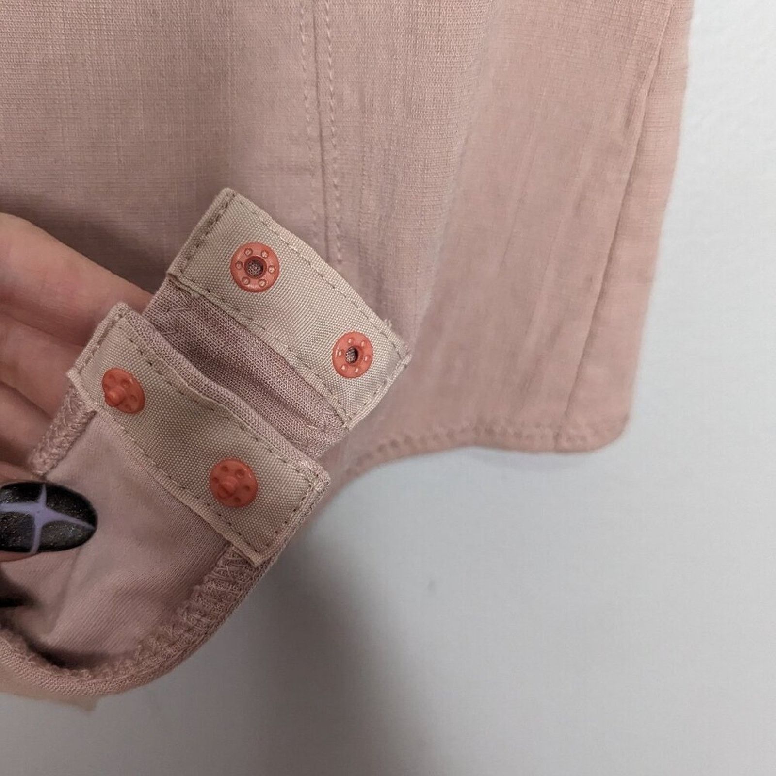 Free People Free People Blush Pink Cap Sleeve Deep Conversation Bodysuit Size S / US 4 / IT 40 - 8 Thumbnail