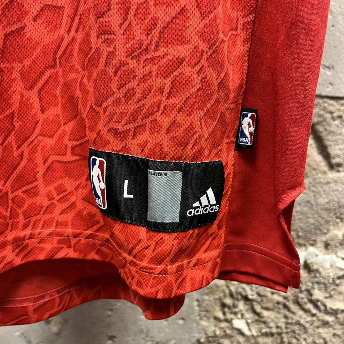 Adidas Adidas Chicago Bulls Derrick Rose Red Shattered Glass Jersey Size US L / EU 52-54 / 3 - 3 Thumbnail