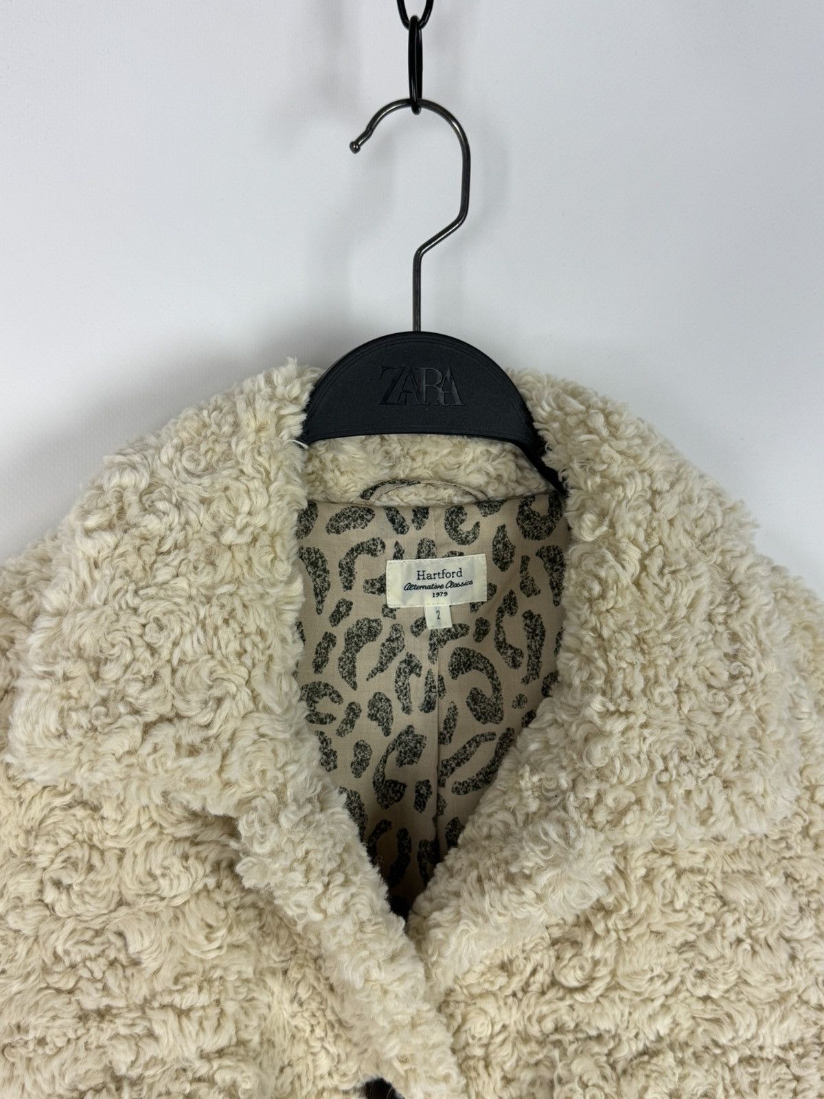 Hartford Hartford Teddy Sherpa Cream Women’s Jacket Size XS / US 0-2 / IT 36-38 - 4 Thumbnail