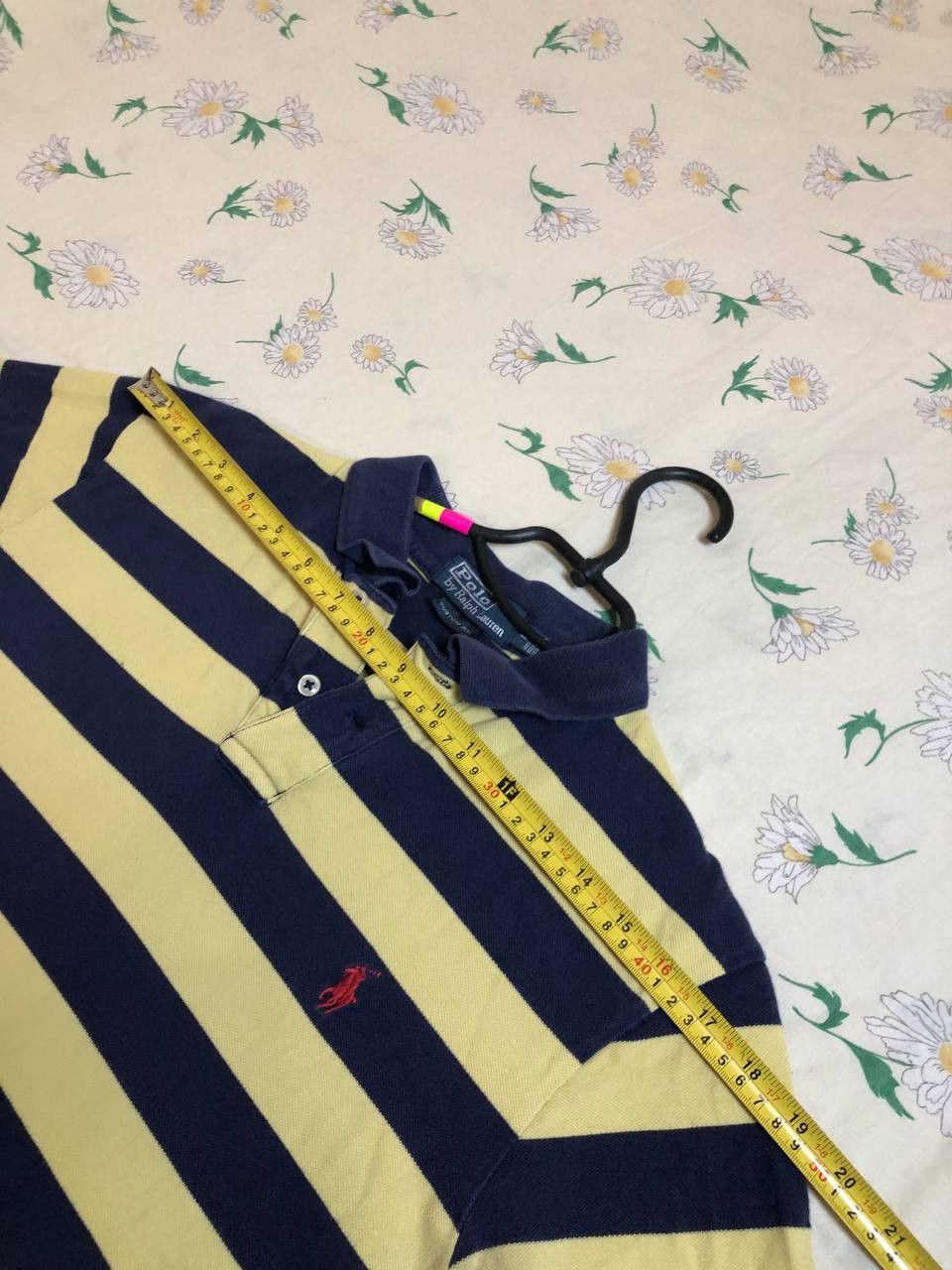Polo Ralph Lauren Polo Ralph Lauren Blue and Yellow Striped Short Sleeve Size US L / EU 52-54 / 3 - 8 Thumbnail