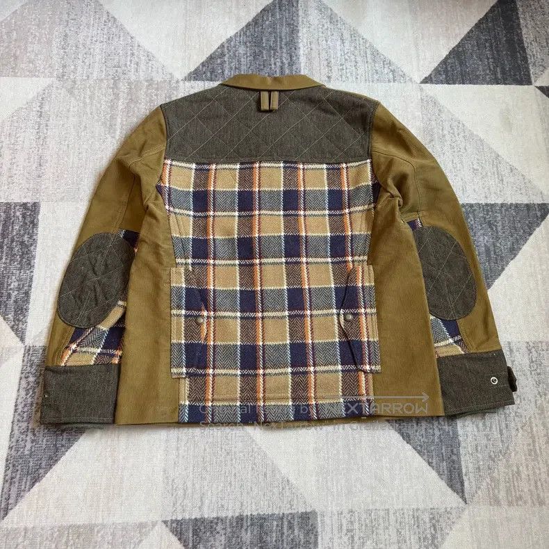 Junya Watanabe Junya Watanabe Velvet Wool Tweed Patchwork Work Jacket Size US S / EU 44-46 / 1 - 7 Thumbnail