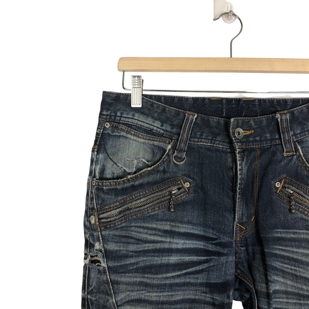 Japanese Brand 🔥90’s NICOLE CLUB FOR MEN BOW CUT DENIM JEANS ISSEY MIYAKE Size US 30 / EU 46 - 6 Thumbnail