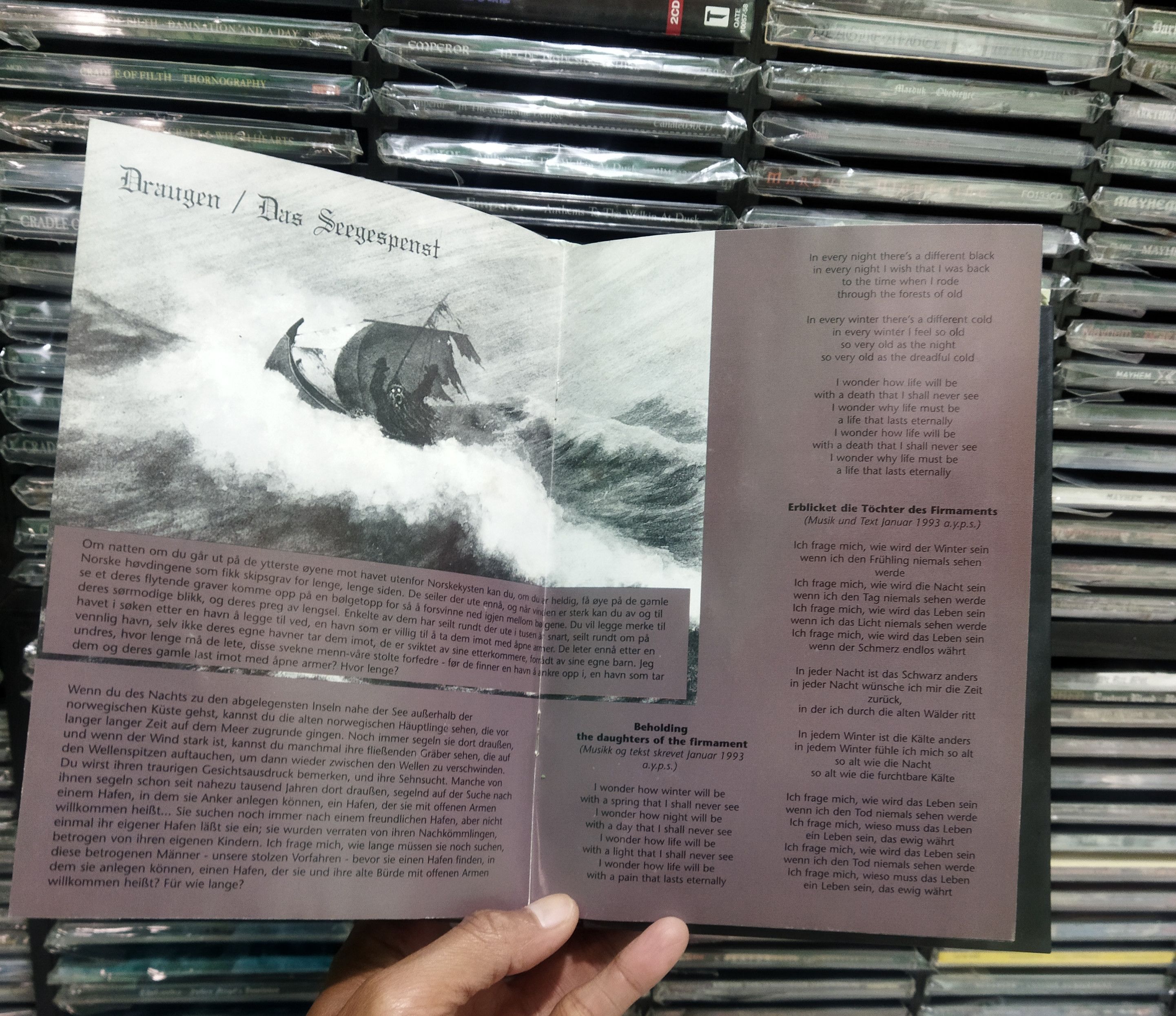 Vintage Sick Rare 🔥 BURZUM - filosofem - limited A5 digibook Size ONE SIZE - 7 Thumbnail