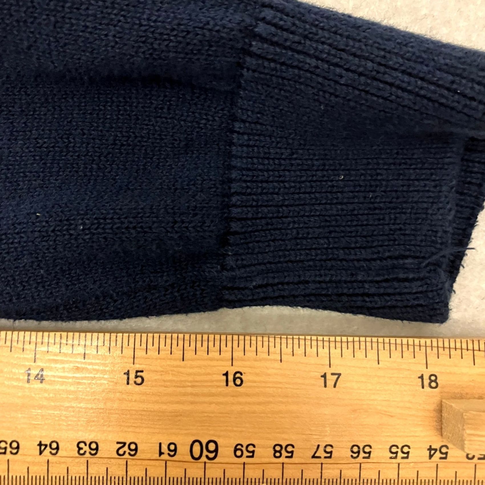 Chaps Chaps Sweater Mens Medium Navy Button Up Cardigan Textured Knit Cotton Size US M / EU 48-50 / 2 - 8 Thumbnail