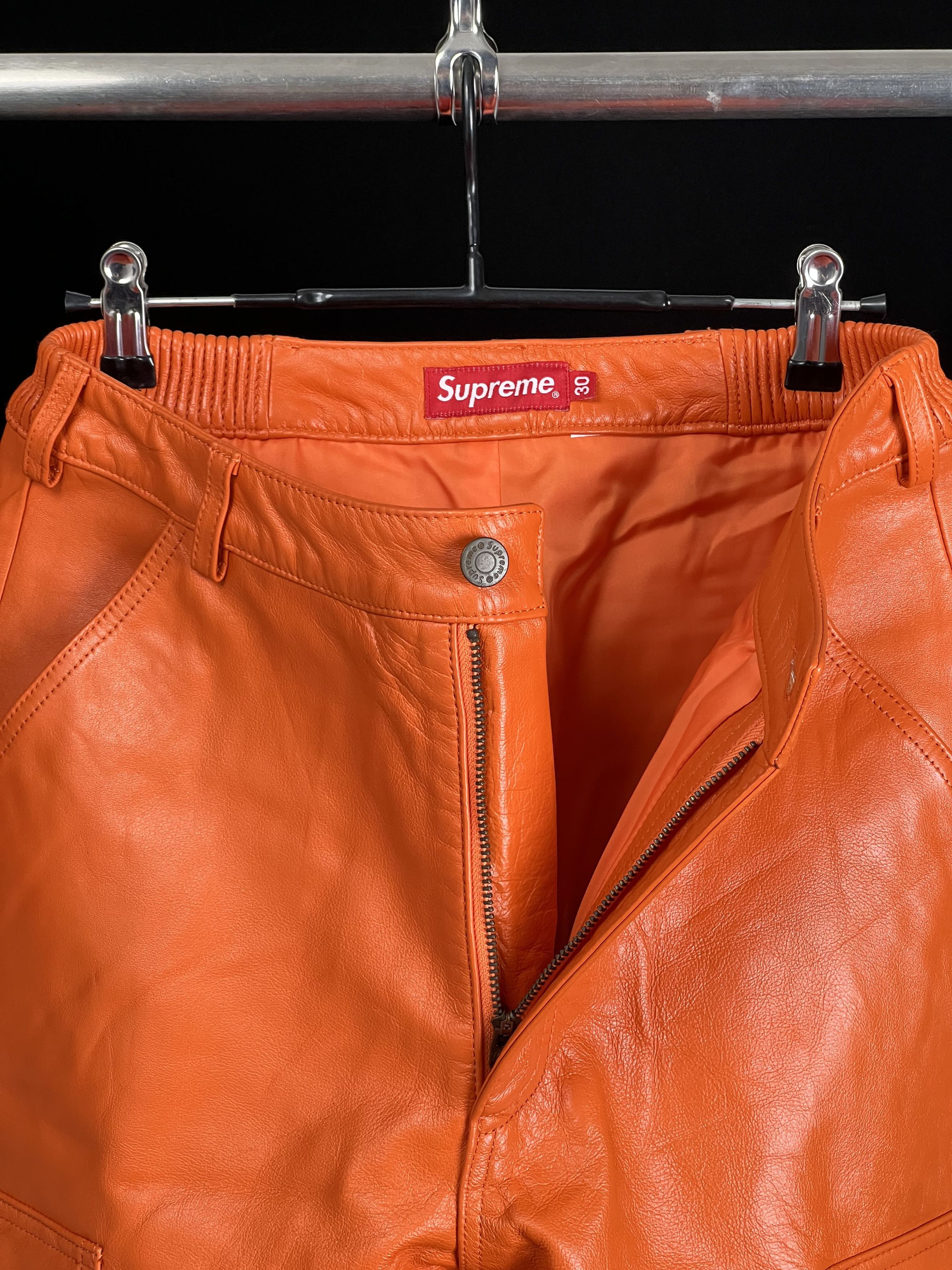 Supreme Brand New LEATHER CARGO PANT FW18 Size US 30 / EU 46 - 7 Thumbnail