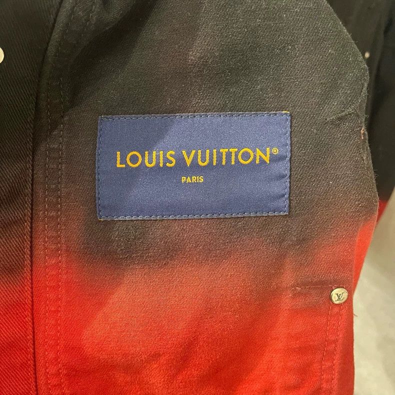 Louis Vuitton Louis Vuitton Black and red gradient denim jacket Size US S / EU 44-46 / 1 - 3 Thumbnail