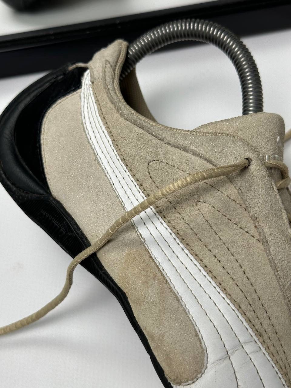 Puma Vintage Japanese Sneak Y2K Puma Speed Cat Beige Size US 8 / IT 38 - 4 Thumbnail