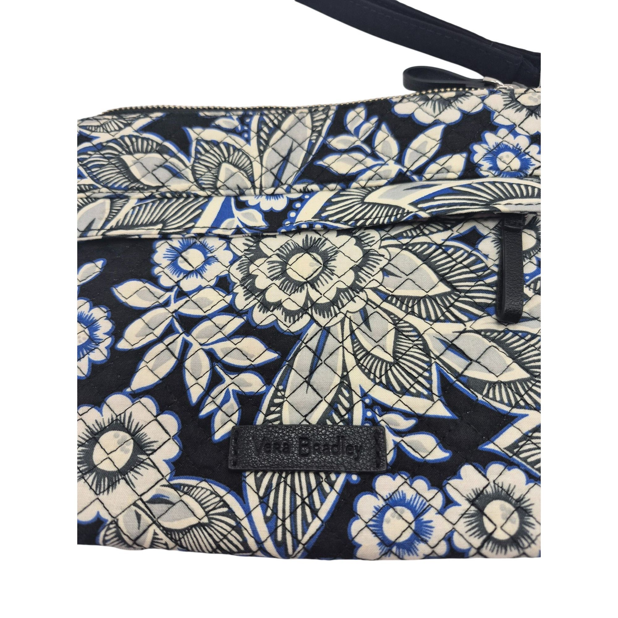 Vera Bradley Vera Bradley Snow Lotus Floral Zip Wristlet Clutch Purse Bl Size ONE SIZE - 5 Thumbnail