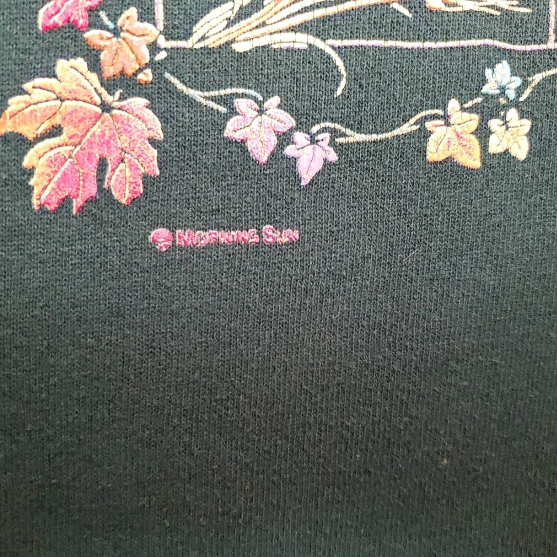 Vintage VINTAGE Morning Sun Sweatshirt Women L Green Country Harvest Cottage 90s Made in USA Size L / US 10 / IT 46 - 4 Thumbnail