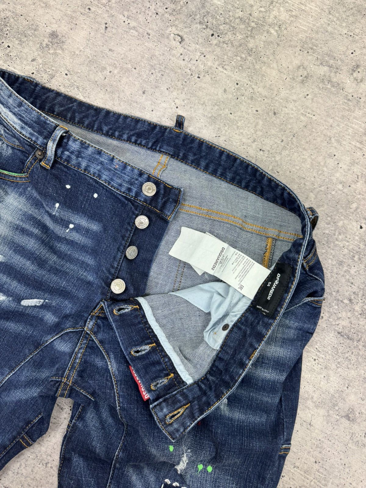 Dsquared2 Dsquared2 Dsquared Painted Patchwork Italian Jeans Trousers Size US 36 / EU 52 - 15 Thumbnail