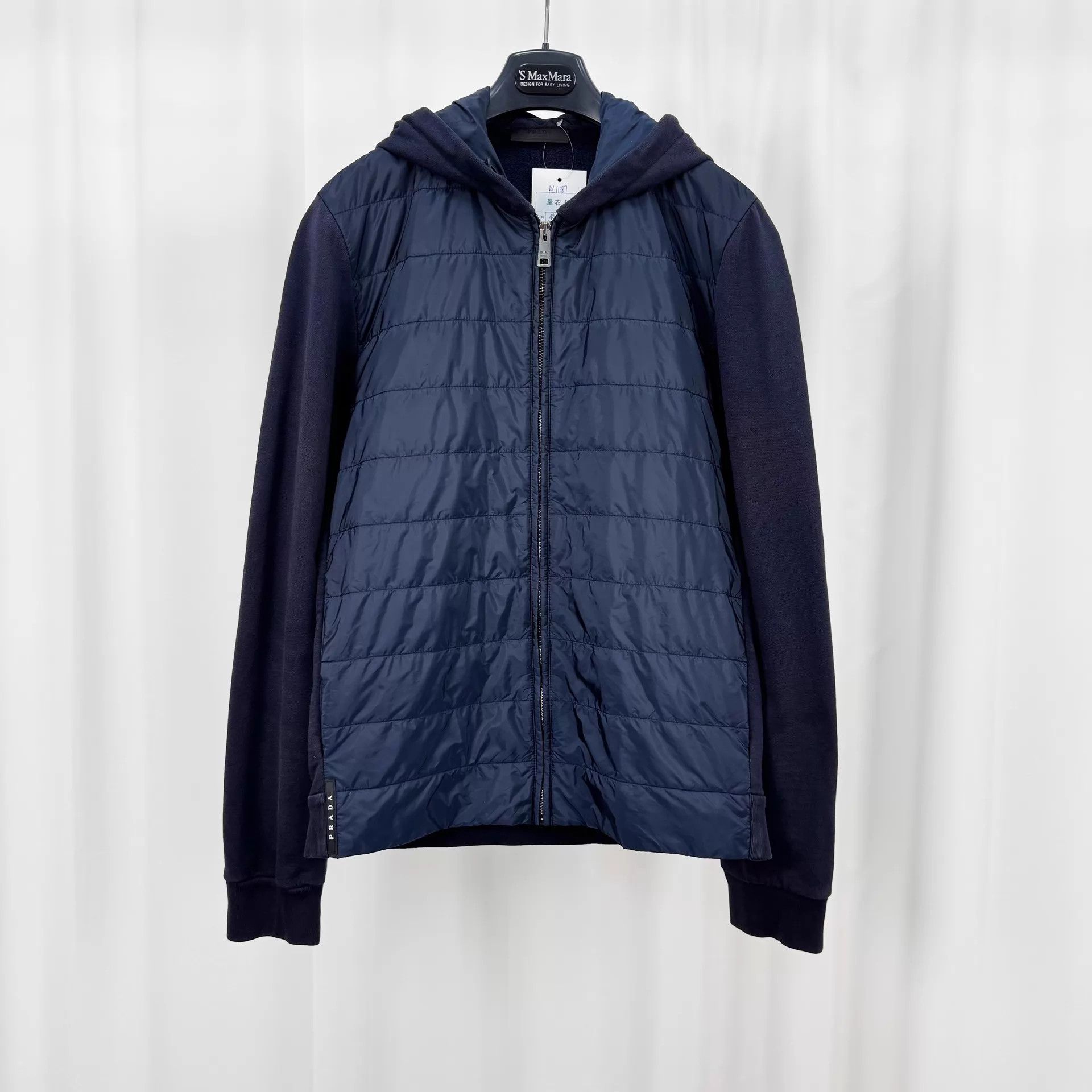 Prada Prada Logo Nylon Paneled Down Jacket M 98 New Size M / US 6-8 / IT 42-44 - 1 Thumbnail