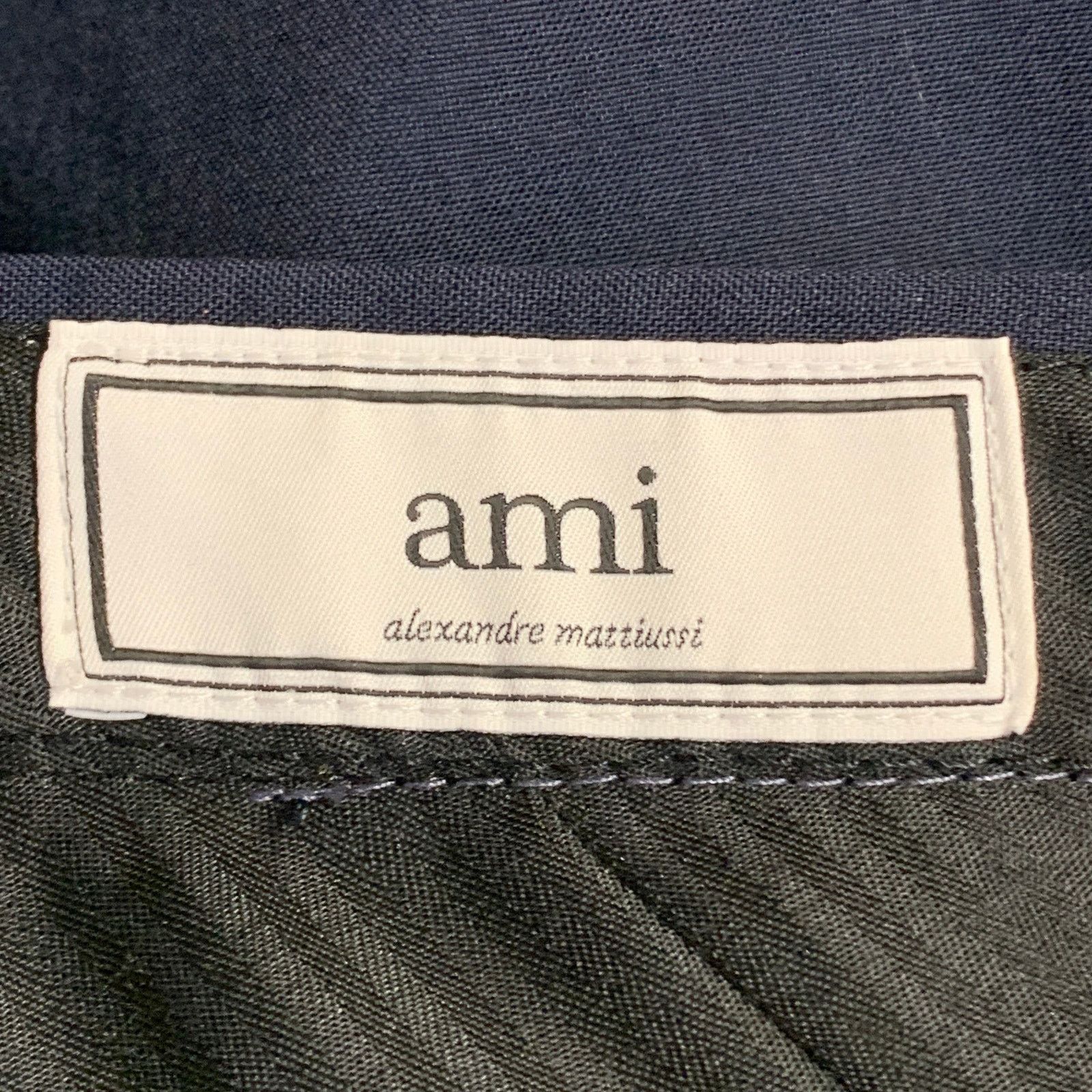 AMI AMI by ALEXANDRE MATTIUSSI Navy Zip Fly Dress Pants Size US 30 / EU 46 - 4 Thumbnail