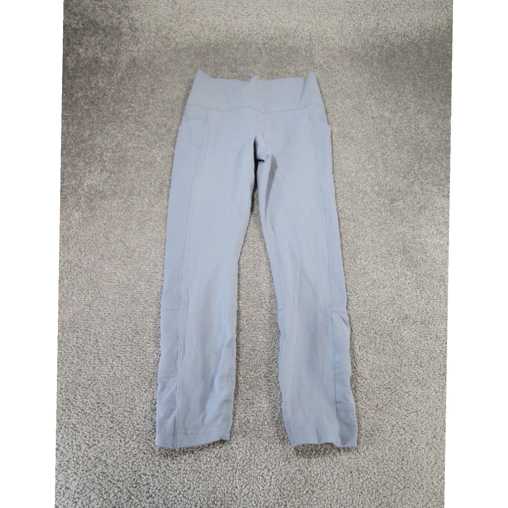 Athleta Athleta Womens Small Blue Yoga Leggings 7/8 Salutation Stash Pocket II Cropped Athleisure Size 28" / US 6 / IT 42 - 1 Thumbnail