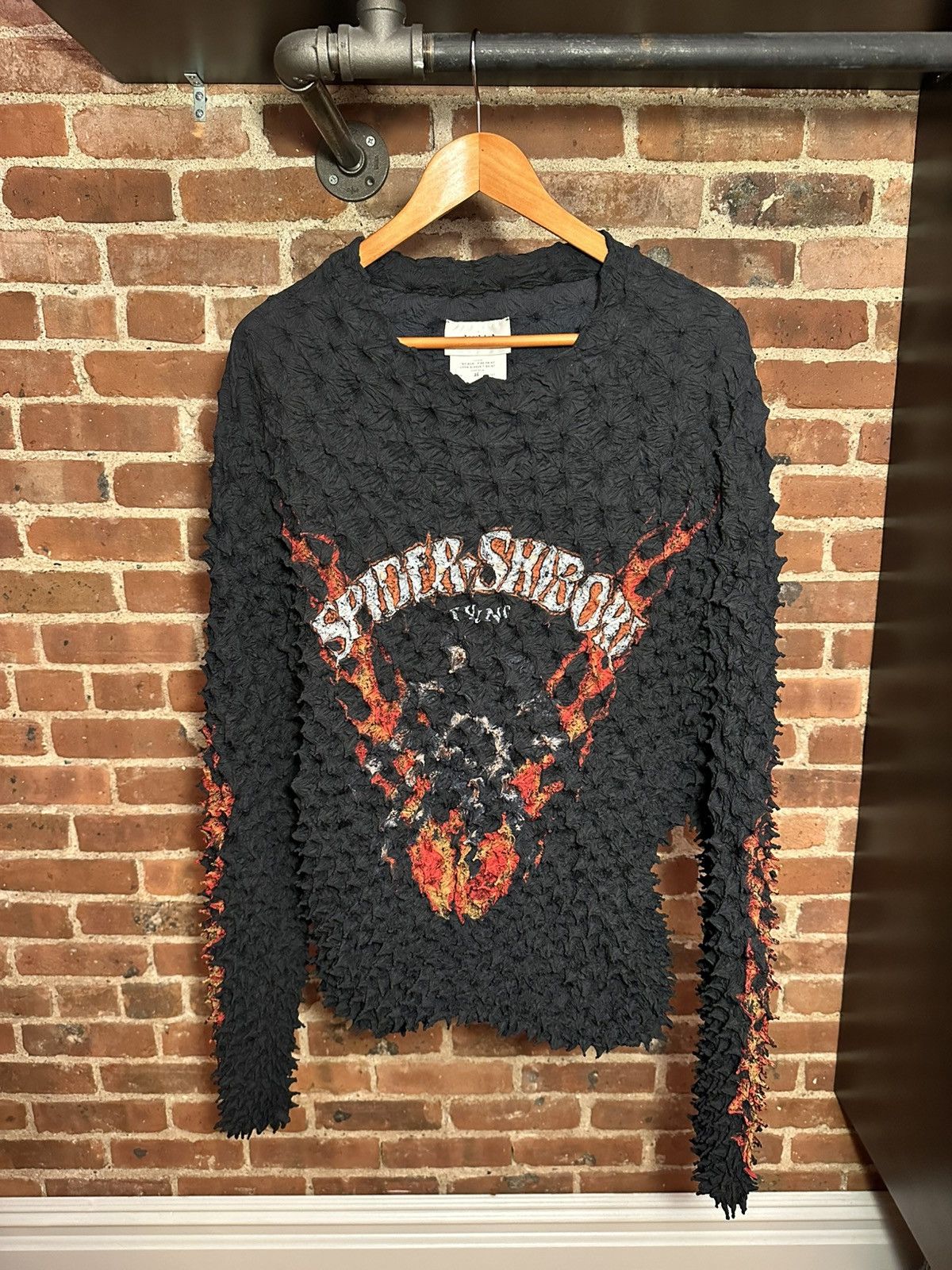 Pre-owned Doublet Fw/22 Runway Spider Shibori Knit Shirt/sweater In Black