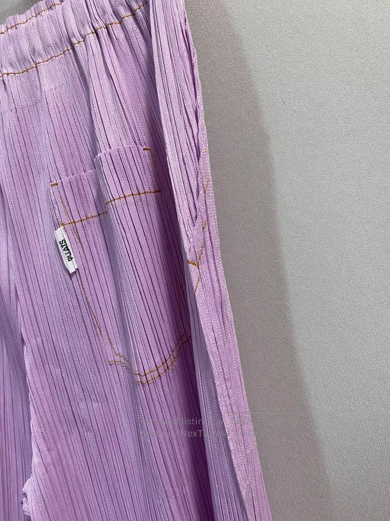Issey Miyake Issey Miyake size:3 Purple Trousers Size 22" - 4 Thumbnail