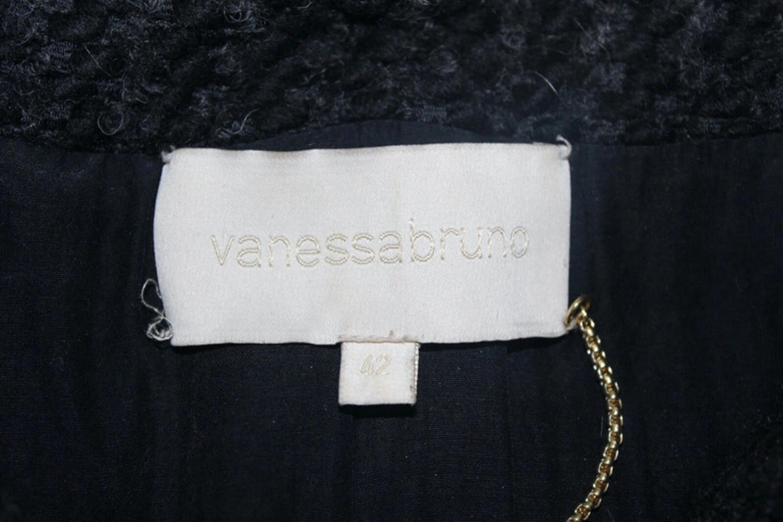 Other Vanessa Bruno Wool Knitted Coat fur collar F42 size 12- 14 Size M / US 6-8 / IT 42-44 - 5 Thumbnail