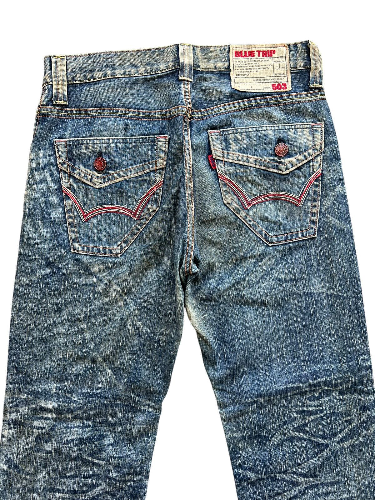 Edwin Vintage Edwin Blue Trip Bootcut Flare Denim Jeans 35x31 Size US 35 - 5 Thumbnail