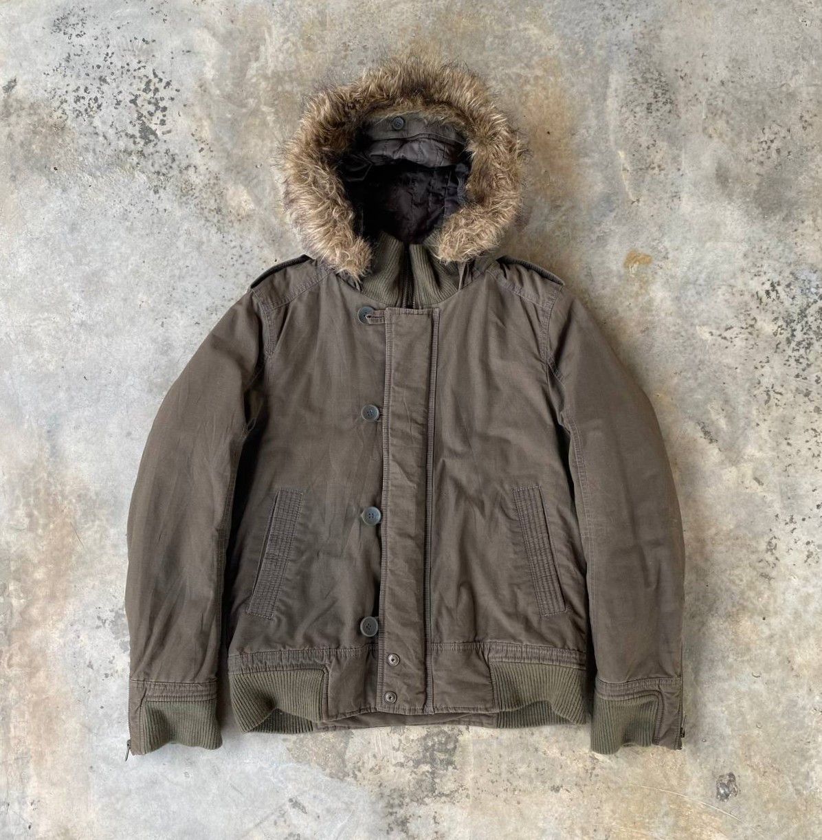 Dickies VINTAGE DICKIES COLD JACKET FUR HOODIE MILITARY GREEN Size US M / EU 48-50 / 2 - 4 Thumbnail