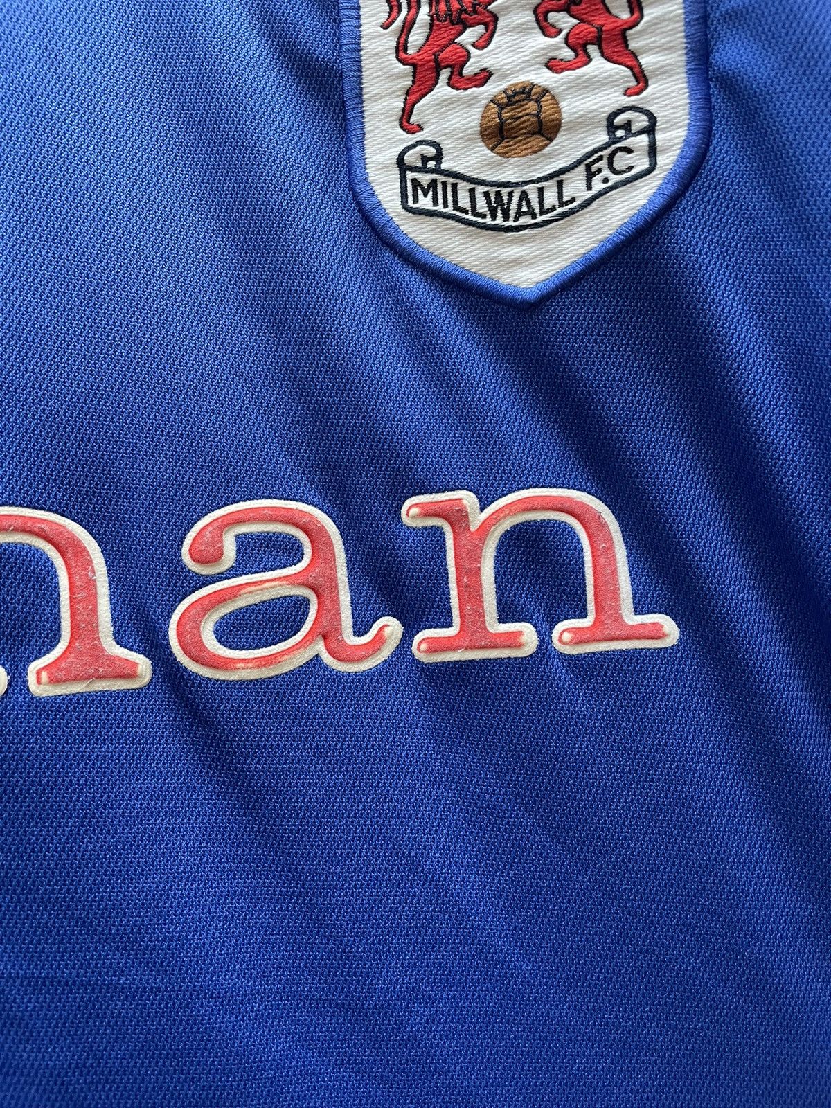 Vintage 2003/04 MILLWALL Vintage Home Soccer Jersey Football Shirt Size US L / EU 52-54 / 3 - 7 Thumbnail