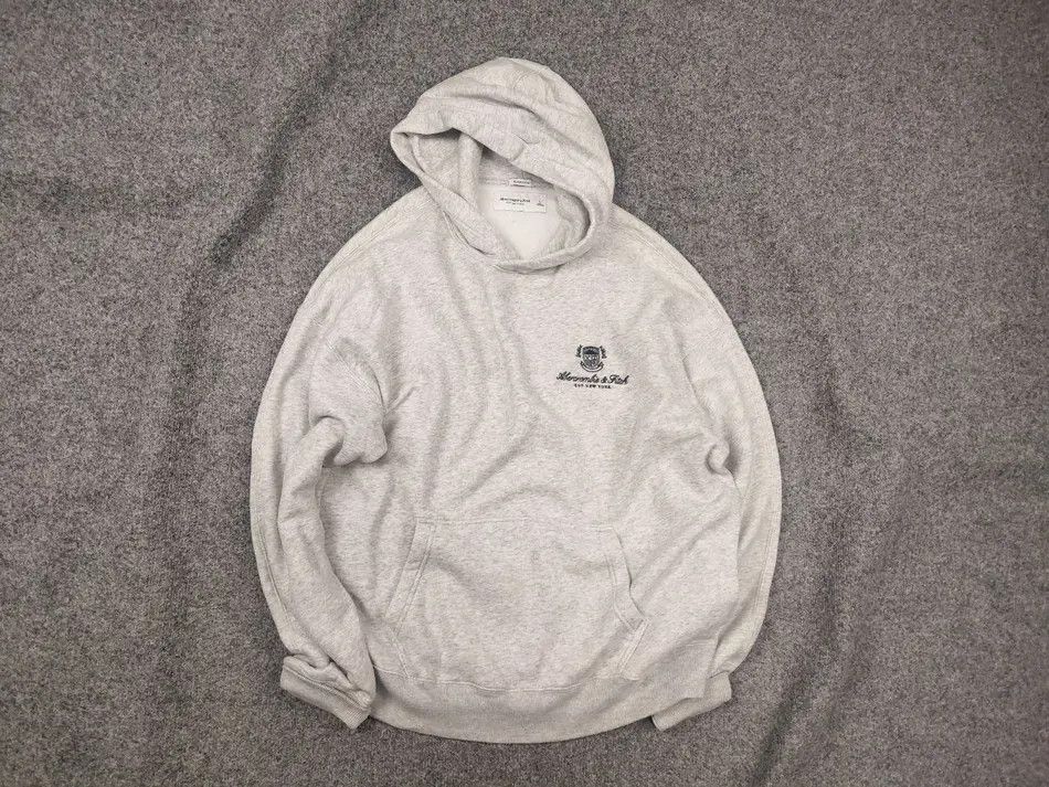 Abercrombie & Fitch Abercrombie & Fitch Logo oversized fleece Hoodie Vintage Size US L / EU 52-54 / 3 - 1 Thumbnail