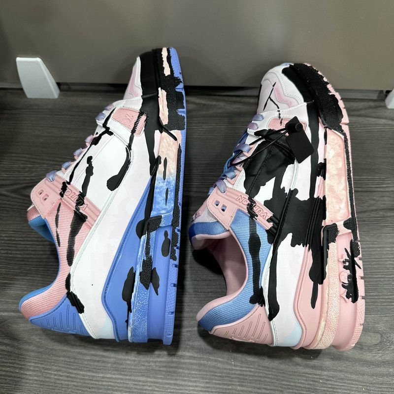Louis Vuitton Louis Vuitton Trainer Low-top Sneakers with Artistic Design Size US 9.5 / EU 42-43 - 6 Thumbnail