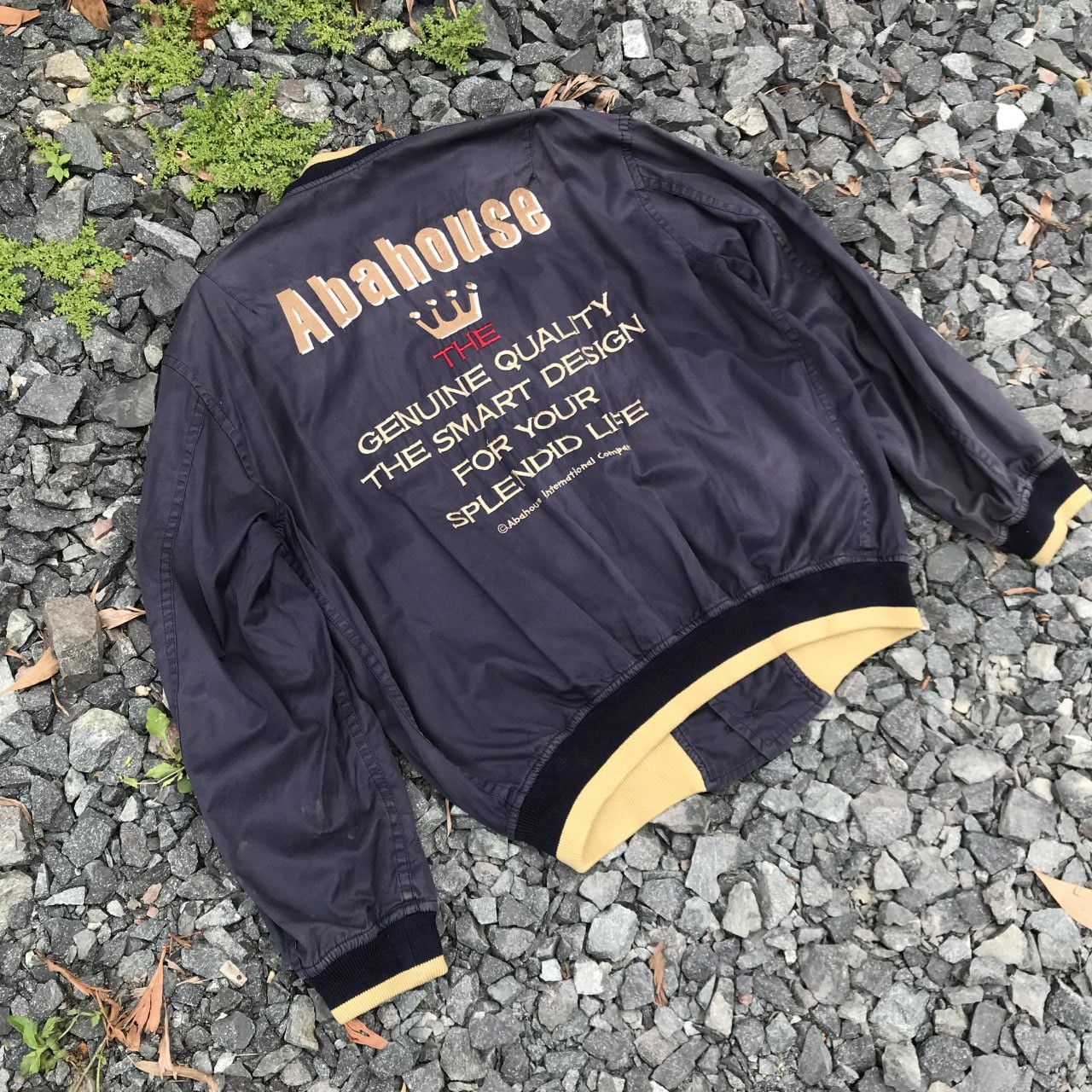 Vintage Abahouse faded embroidered jacket