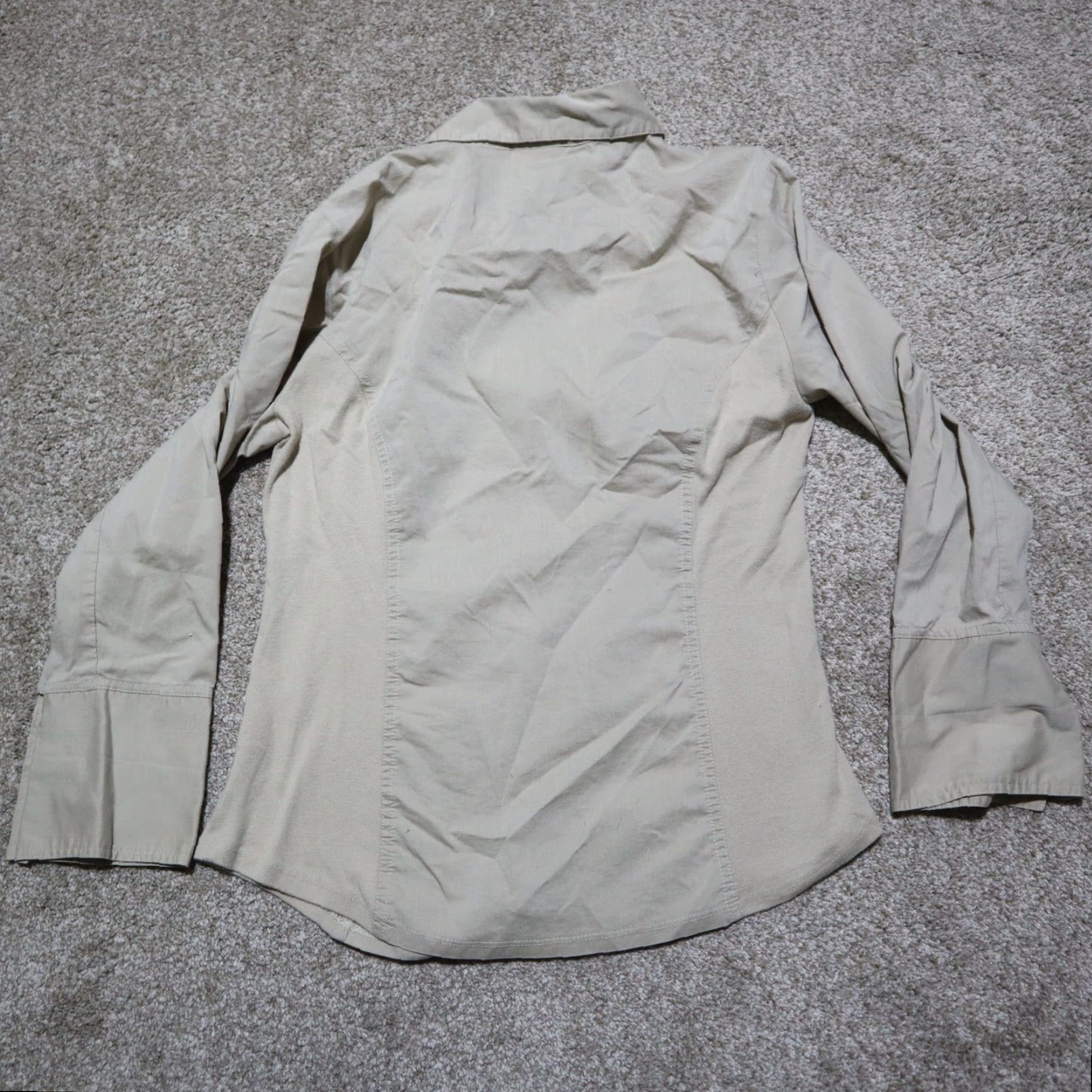 Vintage Kim Rogers Shirt Blouse 3/4 Sleeve Button Up Brown Women's PL Petite Large Size L / US 10 / IT 46 - 7 Thumbnail