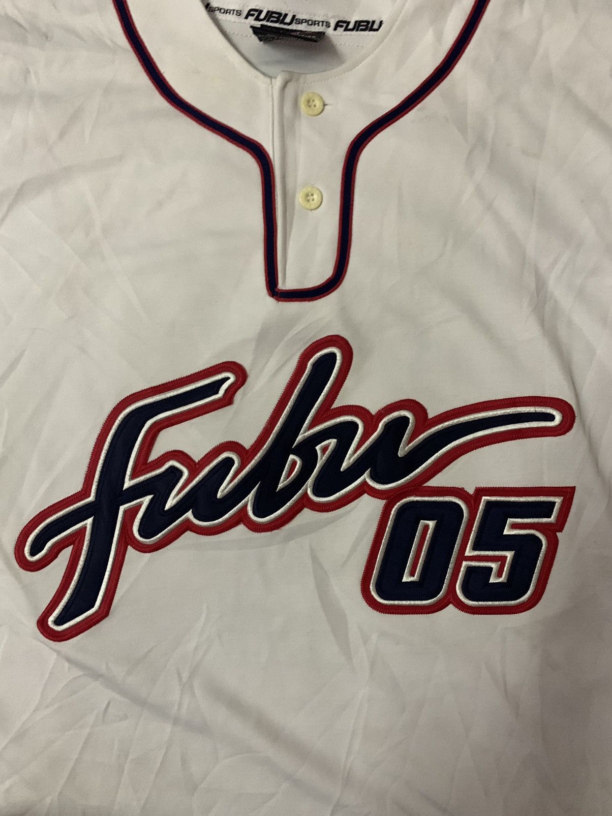 Fubu Fubu Embroidery Spellout Jersey Size US XL / EU 56 / 4 - 3 Thumbnail