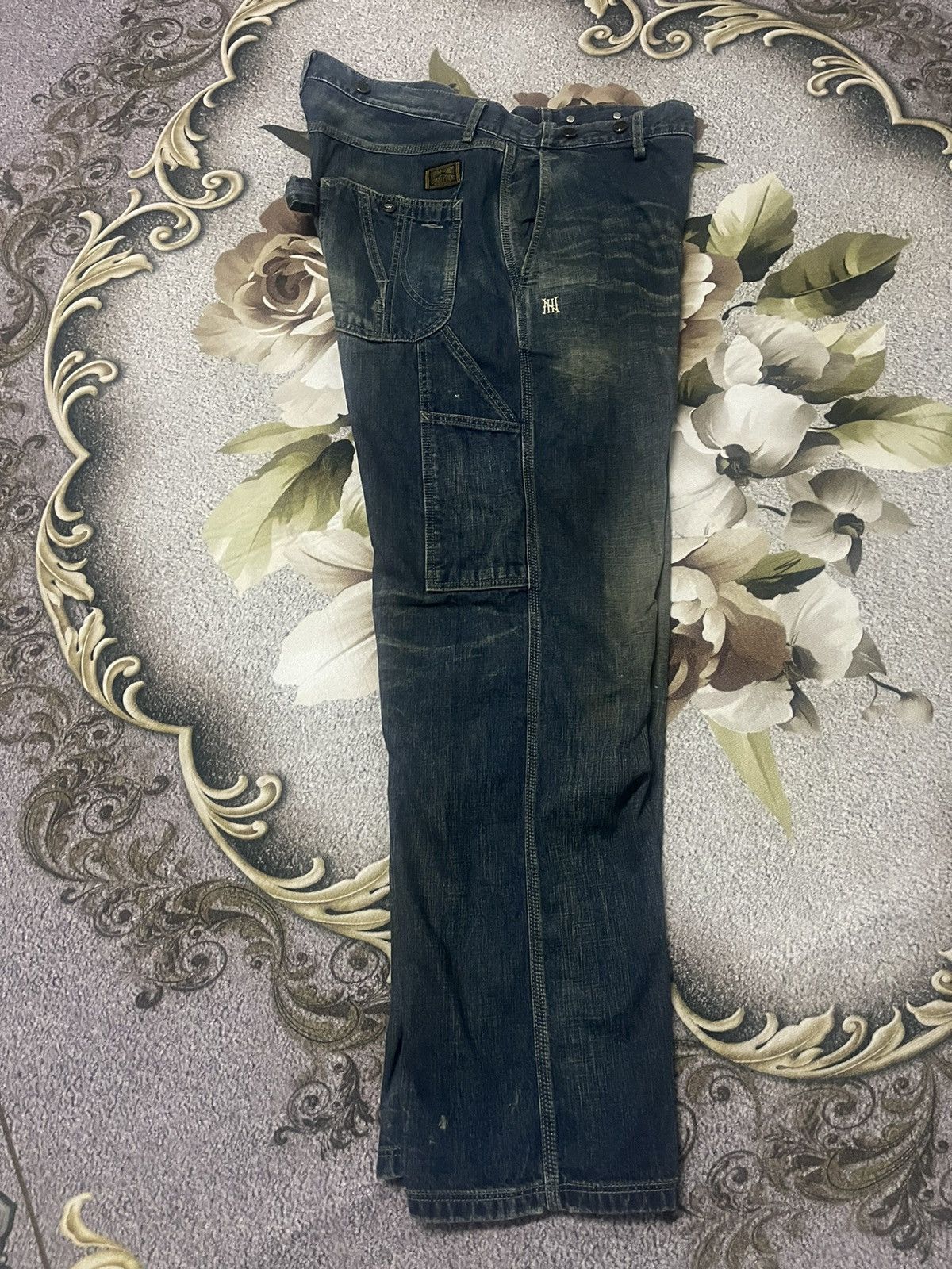 Japanese Brand Vintage Neighborhood Carpenter Baggy Jeans Size US 36 / EU 52 - 5 Thumbnail