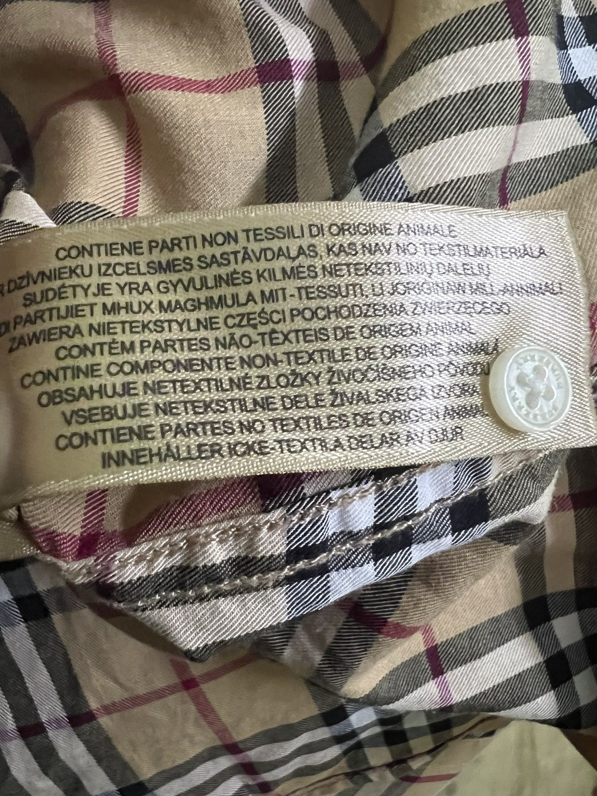 Burberry Burberry Somerton Nova Check Long Sleeve Shirt Men's Small Size US M / EU 48-50 / 2 - 6 Thumbnail