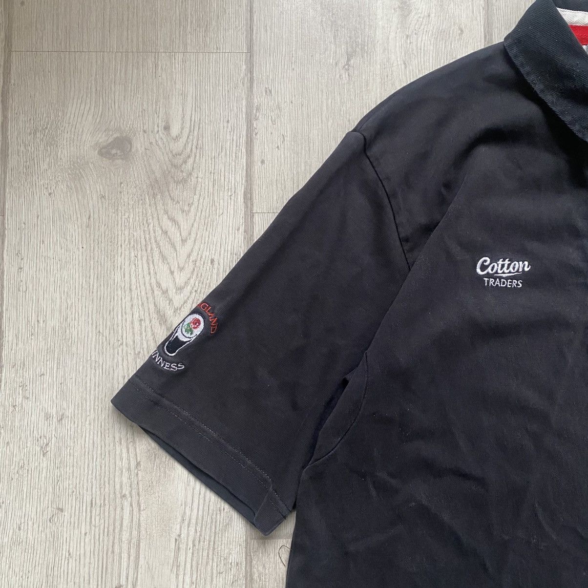 Cotton Traders 🍻 Vintage Faded Guinness England Rugby Polo tee jersey Size US M / EU 48-50 / 2 - 4 Thumbnail