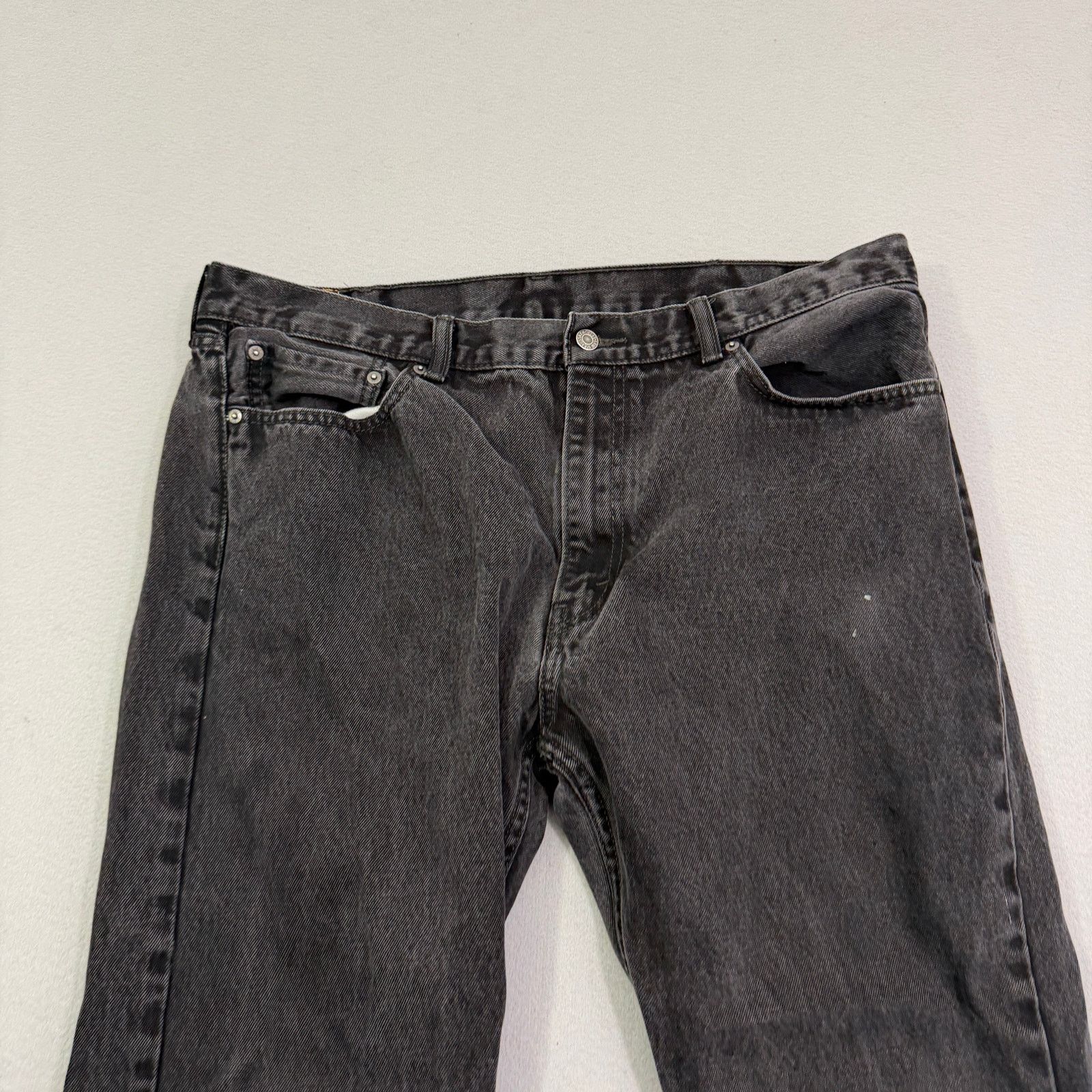 Levi's Levis 505 Regular Fit Jeans Mens 40x29 Black Zip Fly Western Size US 40 / EU 56 - 2 Thumbnail