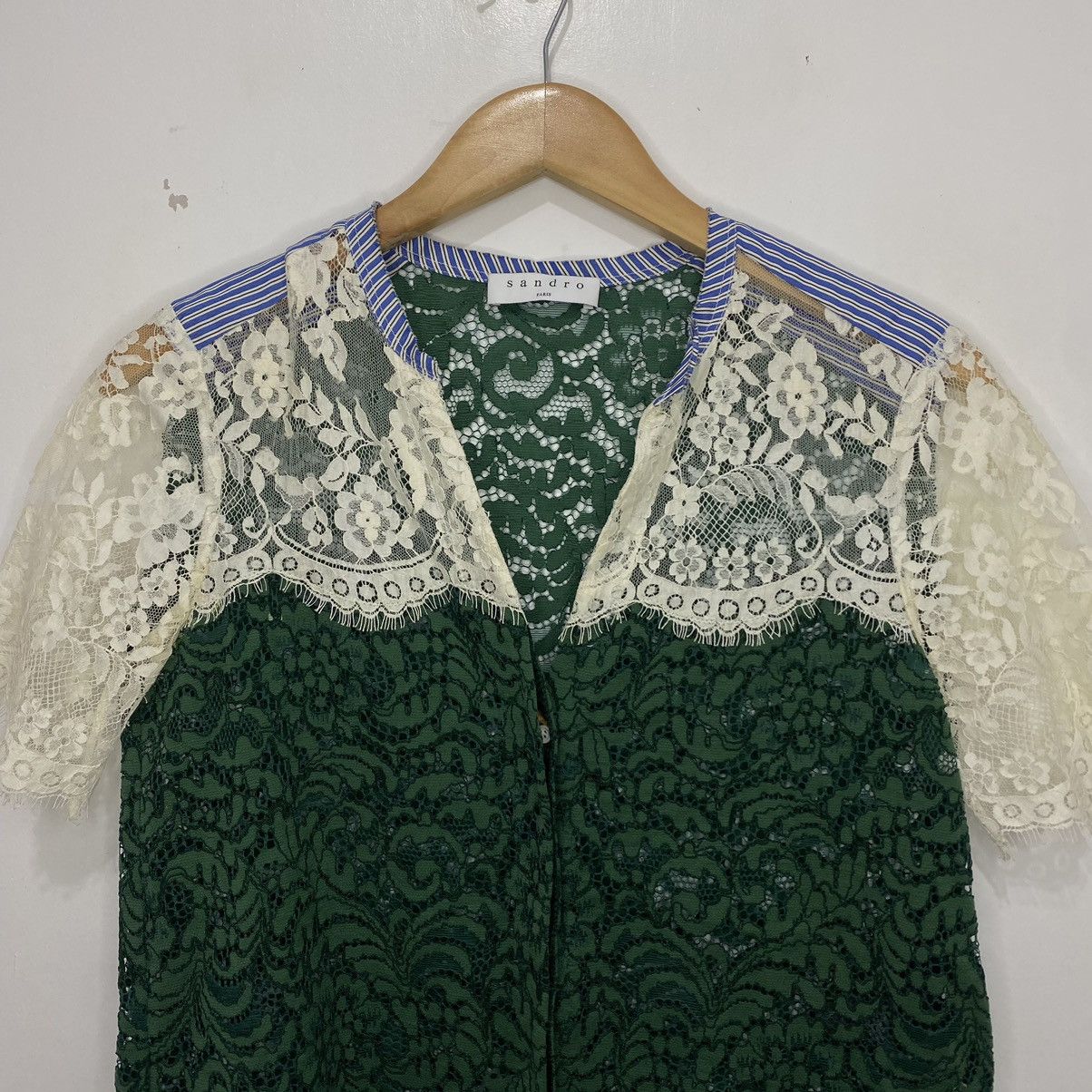 Sandro Sandro Lace Top Size S / US 4 / IT 40 - 3 Thumbnail